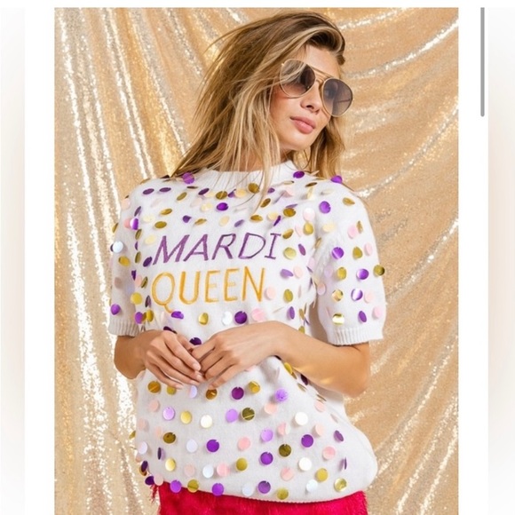 NWT Mardi Queen sweater - Picture 1 of 3